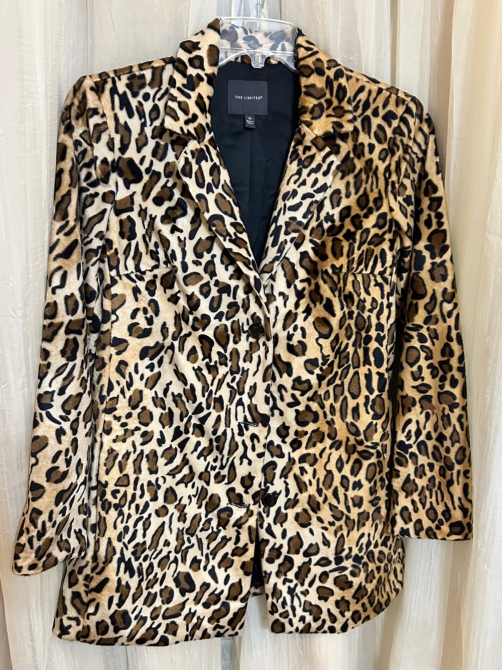 The Limited Leopard Print Blazer Jacket - Tan, Black